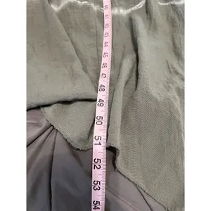 Vasna 100% Linen Halter Maxi Dress XL Oversized Lagenlook ‎ Italy Green Tie Dye thumbnail 7