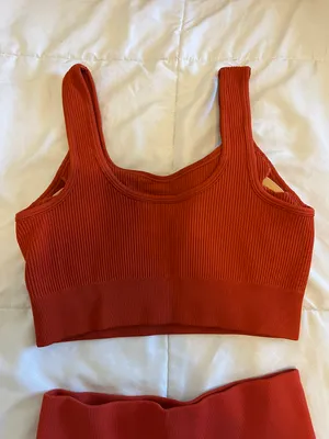Burnt Orange Workout Set thumbnail 3