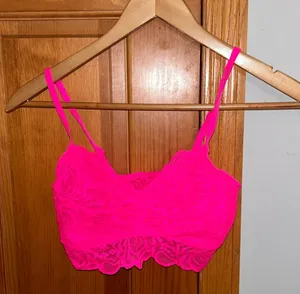 PINK lace bralette Size M thumbnail 1