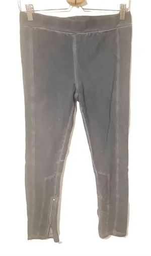 Free‎ People Size Small Grey Exposed Stitch Pull On Zip Ankle Pants thumbnail 1