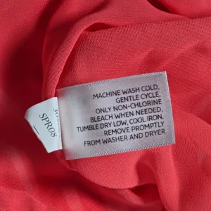 Old‎ Navy Womens Maxi Strapless Tube Dress Coral White Abstract Print Size M thumbnail 6