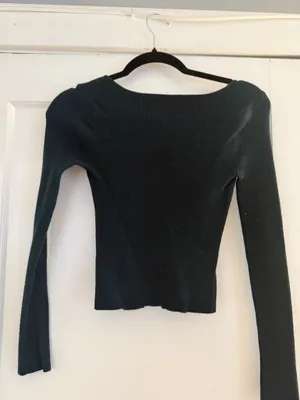 Abercrombie & Fitch Green Long Sleeve Sweater thumbnail 3
