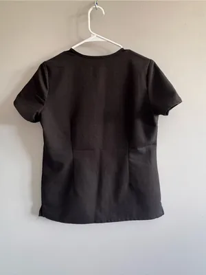 FIGS Technical Collection‎ Black Scrub Top XS Healthcare Uniform thumbnail 3