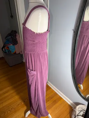 Saturday Sunday by Anthropologie Smocked Strap Jumpsuit/Romper thumbnail 5