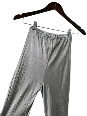 DISSH Simone Satin Silver Straight Pull On Pants Trousers thumbnail 5