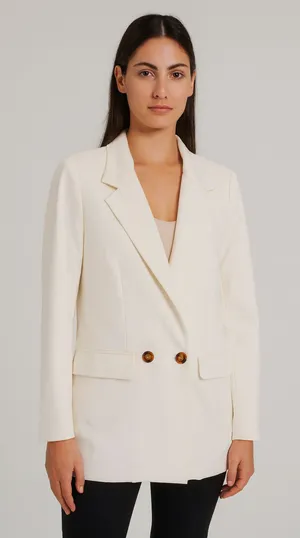 WAVERLY GREY Oversized Blazer White‎ Small White thumbnail 1