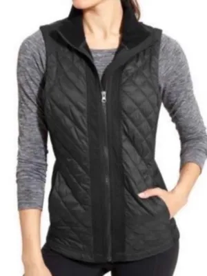 ZELLA woman’s black puffer vest size medium thumbnail 1