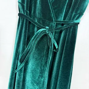 Baltic Born Meghan Velvet Wrap Maxi Dress Emerald Green Holiday Party Christmas thumbnail 8