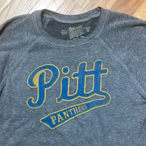 Pitt Panthers Original Retro Brand gray sweatshirt unisex size small thumbnail 1