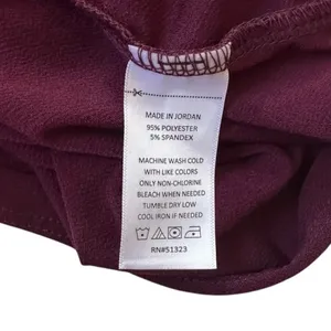 CeCe Women Plum Ruffle Mock Neck Puff Short Sleeve Blouse Top Size L NWT | 0207 thumbnail 6