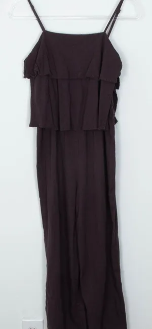Anthropologie Mo:Vint Linen Blend Culotte Sleeveless‎ Jumpsuit Boho Womens Small thumbnail 1