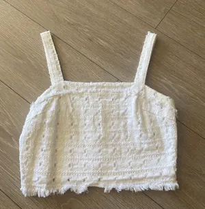 White Crop Top thumbnail 1