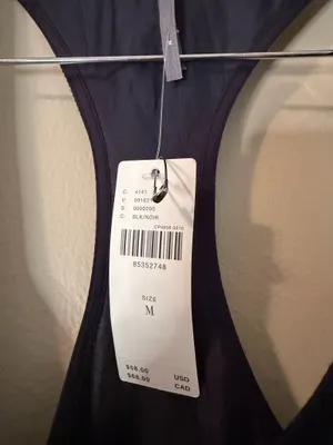 Anthropologie Racer Back Tank Too Black Size Medium thumbnail 2
