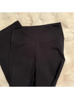size small regular length "everything flare" American Eagle black flare leggings thumbnail 2