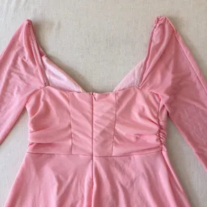 Marthea Mesh Mini Dress Womens Large Pink Tie Front Bell‎ Sleeve Coquette NWT thumbnail 12