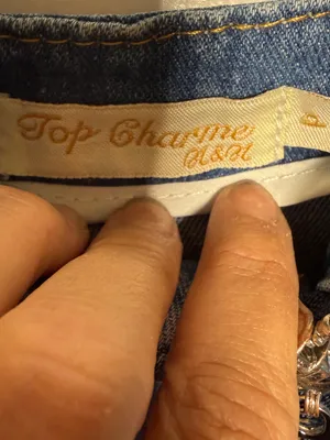 Top Charme Medium Wash Denim Zip Front Mini Dress O-Ring Sweetheart Size P thumbnail 3