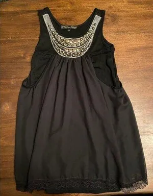 Double tank size M/L silver studs women thumbnail 1