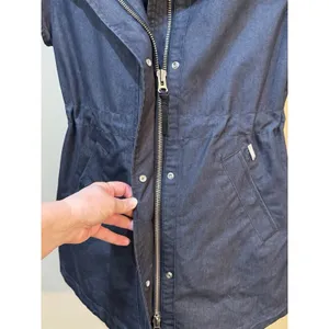 Woolrich John Rich‎ & Bros. hooded utility vest Size XS Lightweight Blue thumbnail 4