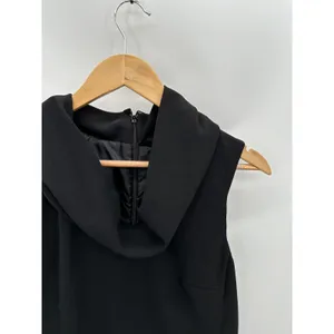 J.Crew Factory Dress Women‎ SMALL Black Sleeveless Hidden Back Zip Mini thumbnail 4