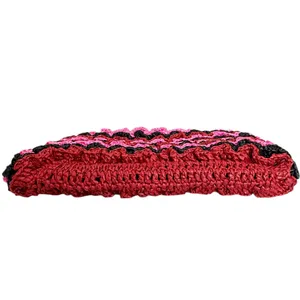Vintage‎ Plastic Red Pink & Black Purse thumbnail 4