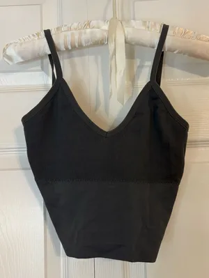 gray cross back tank top Size XS thumbnail 1