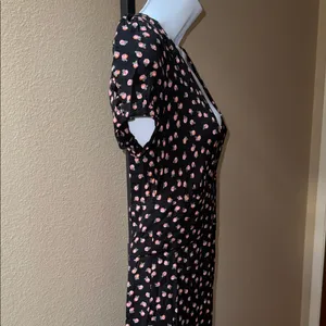 Free People Mia Empire-Waist Short Sleeve Jumpsuit Itsy Floral Black Women’s 4 thumbnail 5