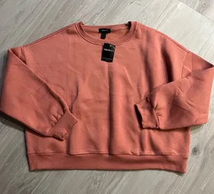 New Forever‎ 21 plus size Dusty Pink Crewneck Sweatshirt thumbnail 1