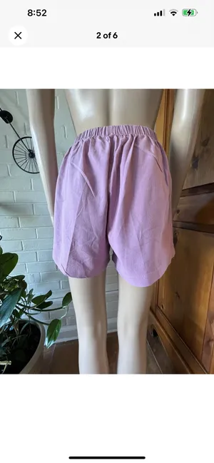 High Waist Shorts Pink Size M thumbnail 6