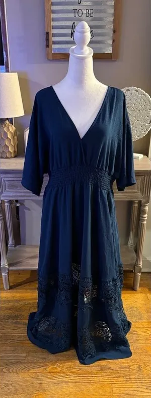 NWT Anniente Maxi Dress Blue Size XXL thumbnail 1