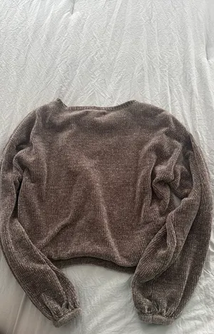American Eagle Brown Chenille Sweater  thumbnail 2