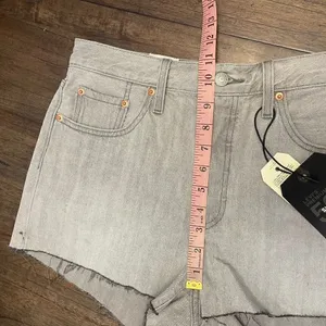 Levi’s Light Gray 501 Cut Off Shorts thumbnail 9