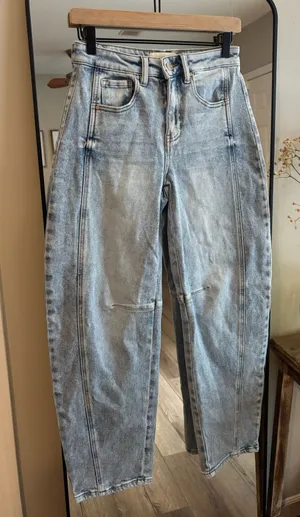 Risen barrel jeans  thumbnail 1