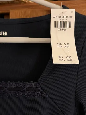 Hollister Navy Ribbon Top thumbnail 3