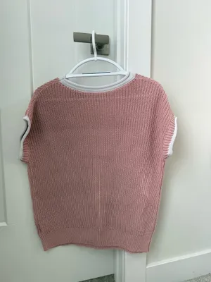 SheIn Pink Knit Sweater thumbnail 2