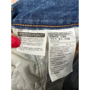 Levi's 501 Distressed Medium Wash High Rise Skinny Jeans White Oak Cone Denim 24 thumbnail 6
