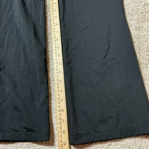 LL Bean Womens Black Athletic Pants M Reg Wide Leg Stretch Yoga Workout‎ thumbnail 7