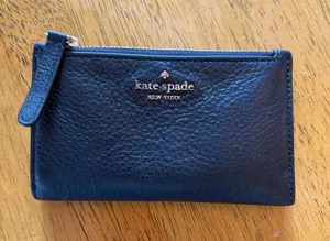Kate Spade New York Black Pebbled Leather Wristlet Wallet thumbnail 1