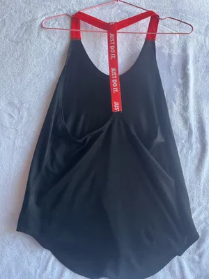 Nike Dri Fit Winen’s Racerback Tank -Black w/Red accents-Small thumbnail 5
