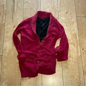 Mossimo Supply Co.,‎ cardigan w/ shawl collar, Women’s size Medium, red thumbnail 3