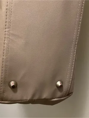 Bella Russo Beige Tote Bag Purse Beige Faux Leather 22”W x 12”H x 4” Deep Feet thumbnail 8