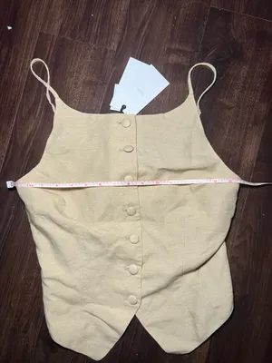 NWT Onia Air Linen High Neck Top Size 10 thumbnail 4