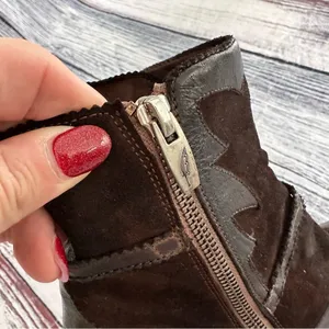 I.N.K. Shoes Vintage Brown Leather and Suede Western Style Booties​ thumbnail 7