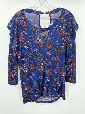 Free People Women’s Blue Dock Street Top Size Medium thumbnail 3