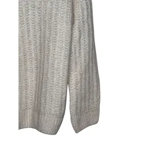Zara‎ Women's Sweater Shawl Chunky Snap Buttons Long Sleeve Cream Sz. 13-14 thumbnail 8