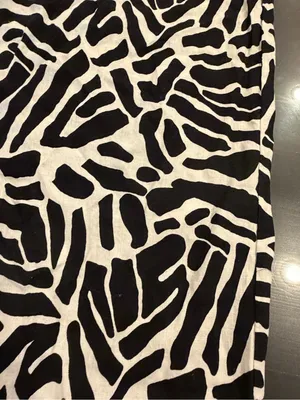 Black & White Zebra Print Wide Leg Pants thumbnail 2