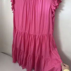 House of Harlow 1960 Dress M Pink Short Flutter Sleeve Babydoll Boho Prairie thumbnail 6