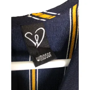 Windsor Jumpsuit M Navy Yellow Striped thumbnail 4