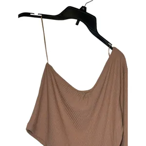 Gianni Bini Women's Top Rib One Shoulder Long Sleeve Stretch Crop Brown XL‎ NWT thumbnail 11