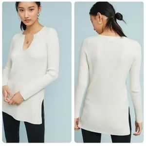 Ett:twa Amrita Ribbed Sweater Tunic Ivory Size XS thumbnail 2