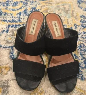 Steve Madden black sandals thumbnail 1